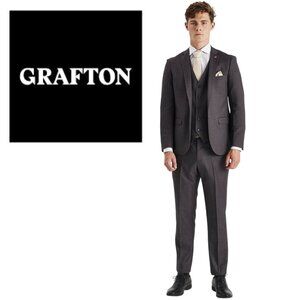Grafton Three-Piece Wool Suit - 40R